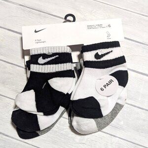 Nike Socks Newborn 6-Pack 6-12 Months | Ankle | NEW FREE SHIPPING!!